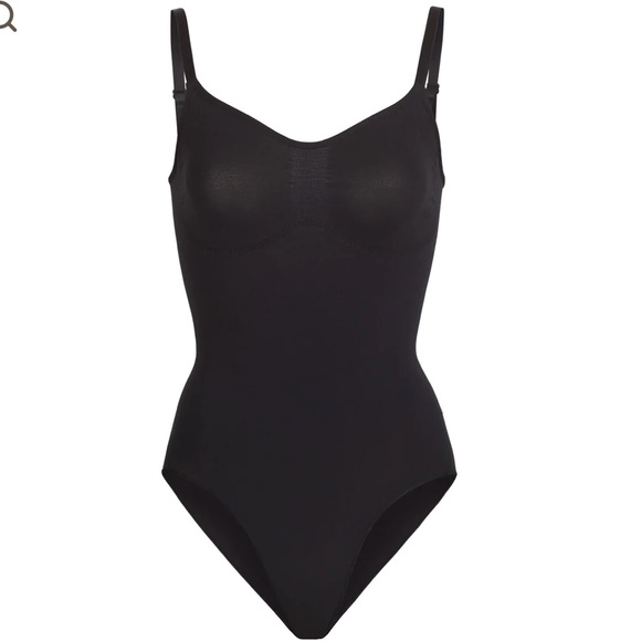 SKIMS Tops Skims Sculpting Shapewear Bodysuit With Snaps In Onyx Poshmark